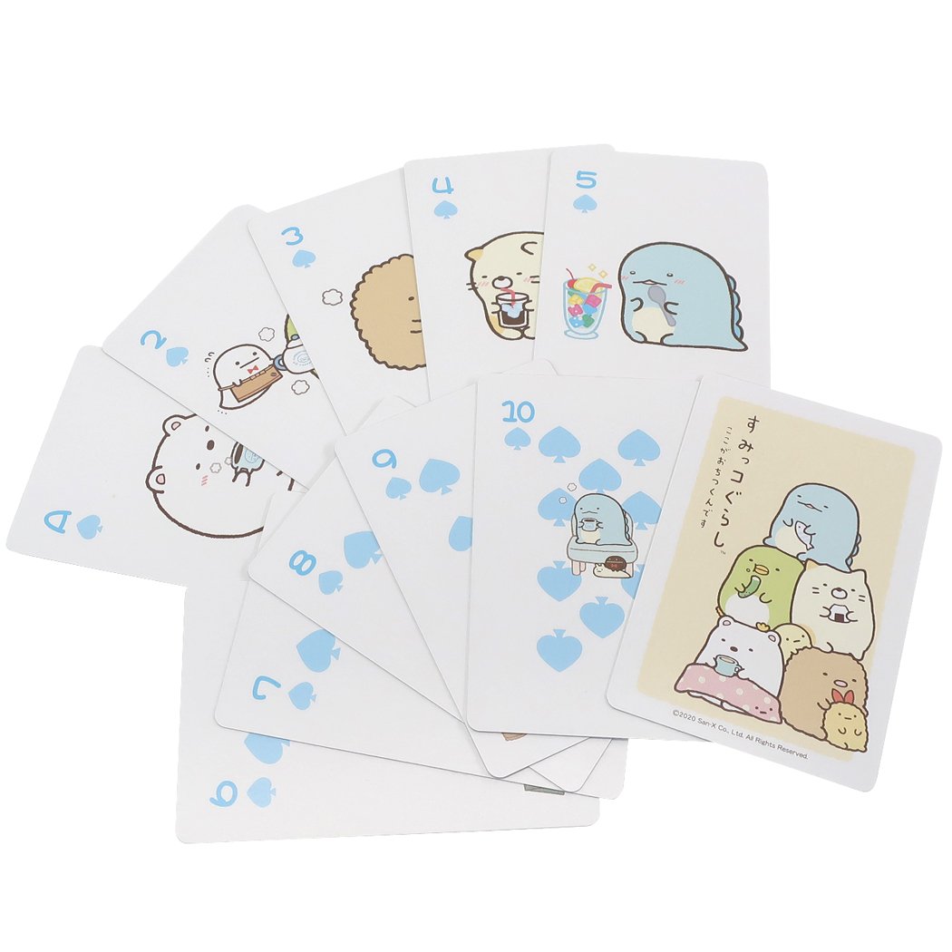 角落生物 すみっコぐらし 撲克52張+2張予備卡+2張JOKER + 透明盒 - Madingding