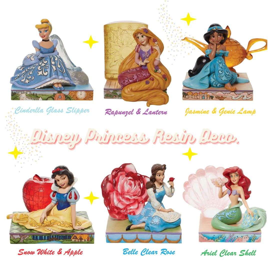 👑迪士尼公主精品雕塑擺設 Disney Princess Stone Resin Figurine [日本直送] - Maidingding