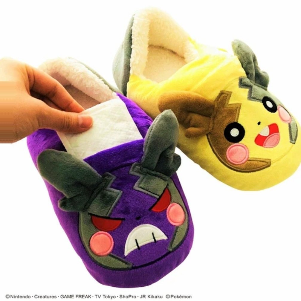 POKEMON比卡超 寵物小精靈室內保暖拖鞋 - Maidingding